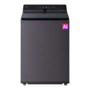 Vista frontal de Lavadora Carga Superior LG 25Kg Gris Grafito AIDD EasyUnload WT25EGTX6